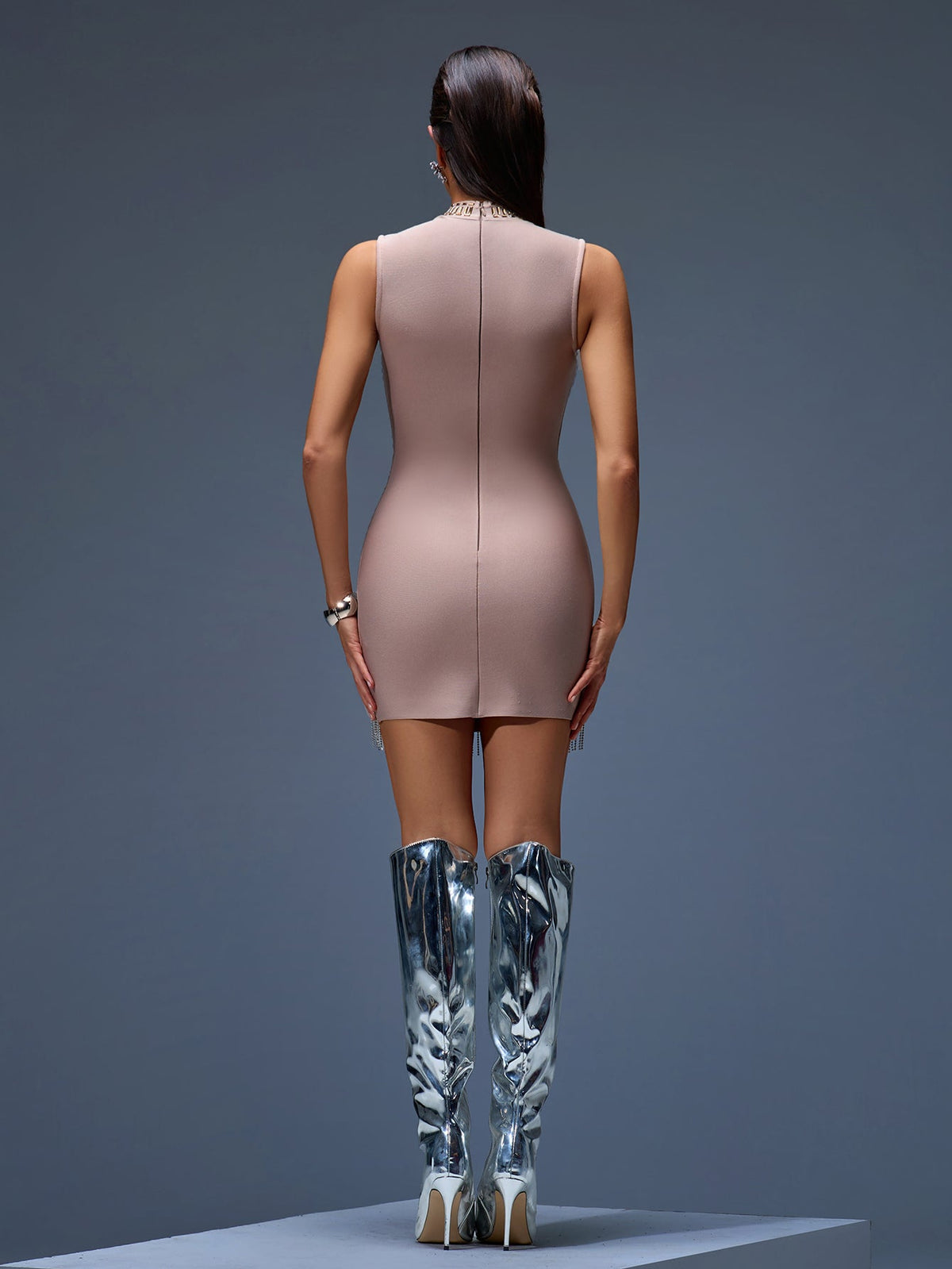 Bandage Mini Prom Dress, side view